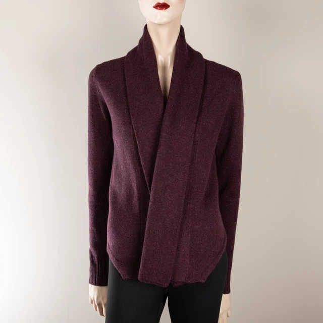 MASSIMO DUTTI VESTE Tricotée pour Femmes M 38 Bordeaux Rouge Laine