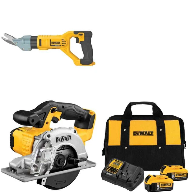 DEWALT DCS373B 20V Circular Saw w/ DCS498B Shears, Bare & FREE Battery
