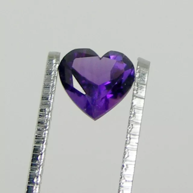 6 x 6 mm Heart Shape Cut Deep Purple Colour Natural Amethyst Loose Gemstone