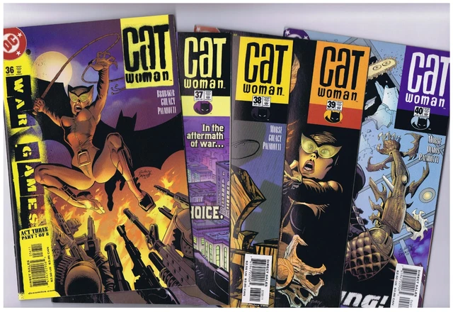 CATWOMAN 5 PC LOT: #36-37-38-39-40 (vol. 3, DC)  PAUL GULACY & Palmiotti  VF-NM