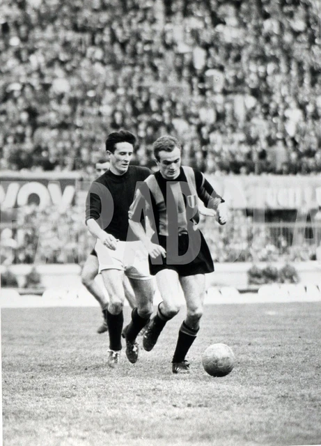 Photo de presse vintage Football, Bologne Vs Inter , Feuilles