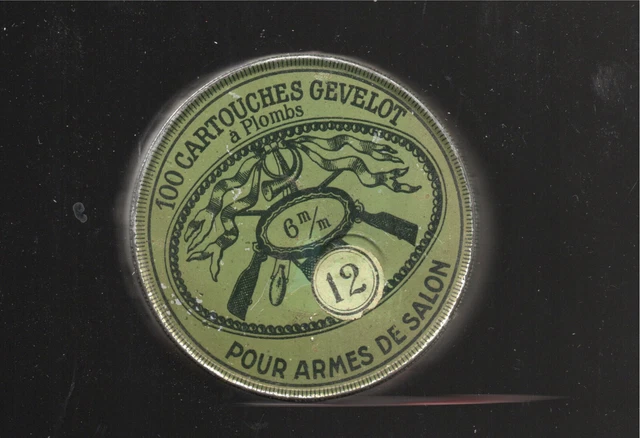 boite ancienne DE chasse VIDE 100 CARTOUCHE gevelot POUR ARME DE SALON