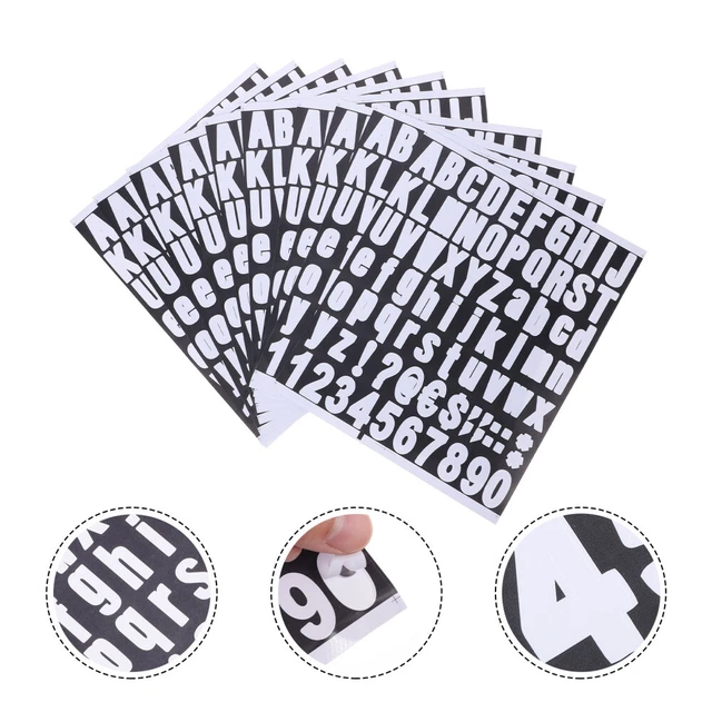 Word Number Sticker 10 SHEETS STICKER by Number Letter Stickers Office Signs Gift Tag £12. ...