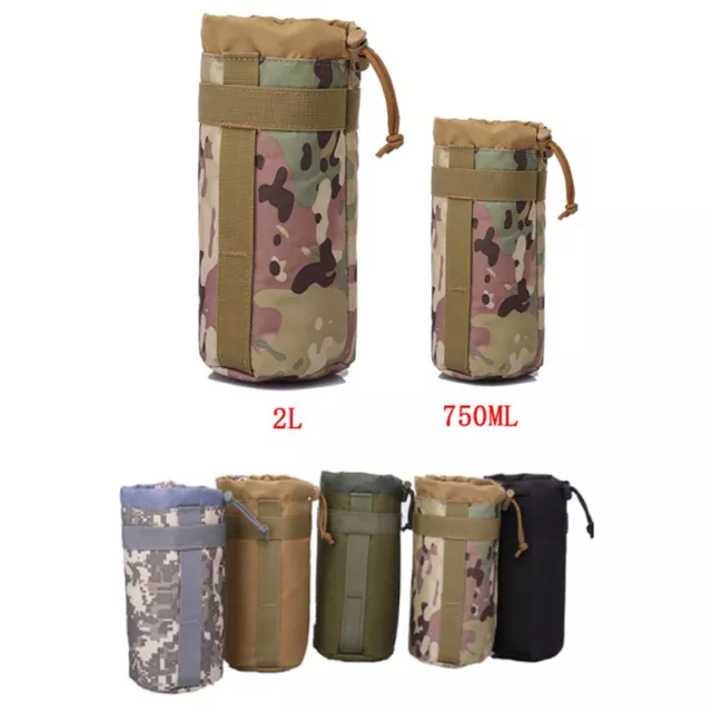 Outdoor Tactical Gear Military Molle System Water Bottle Bag Kettle Pouch Holder