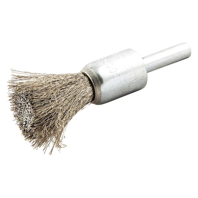 NORTON 66252839043 End Brush,Crimped,1/2 dia.,25000 rpm