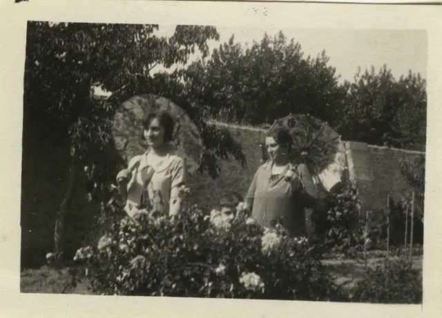 Antique Photo - Vintage Snapshot - Women's Garden Fashion Umbrella - Woman Fashion