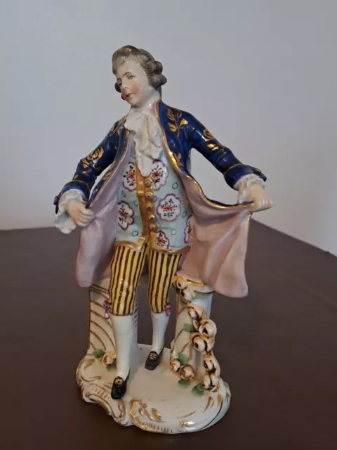 Samson Porcelain Figure Of A Young Man In Period Dress