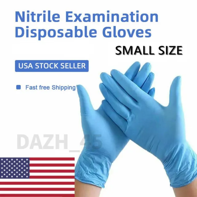 Case of 1000 Blue Nitrile Exam Gloves Powder&Latex Free Wholesale Medical-Small