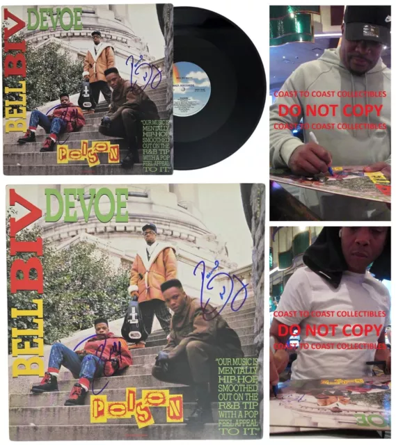 Bell Biv DeVoe Signed Poison Album COA Autographed Vinyl Record Exact Proof Bell Biv DeVoe Signed Poison Album COA Autographed Vinyl Record Exact Proof