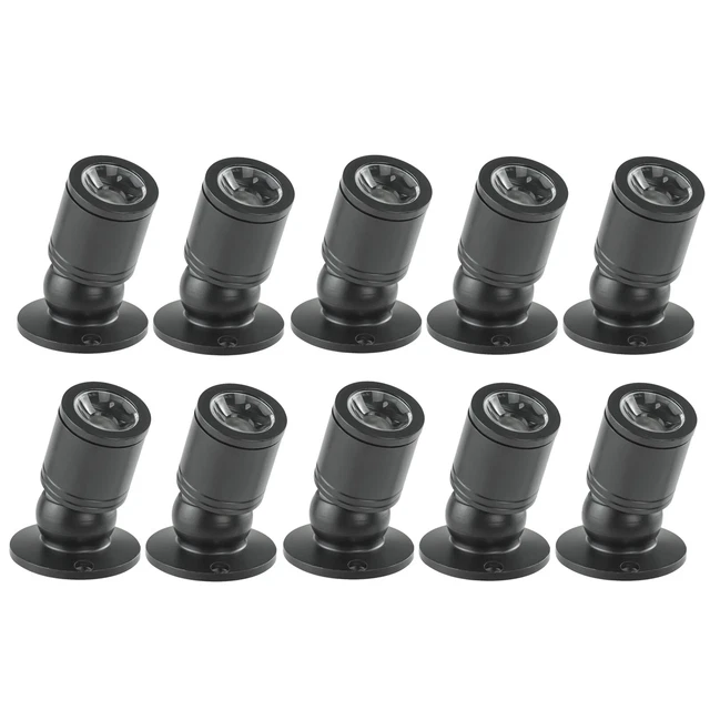 10ER SET 1W 45mm LED Boden Einbaustrahler Außenlampe