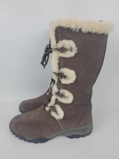 The North Face Abby Womens Size 8.5 Mid-Calf Sheepskin Boots Waterproof