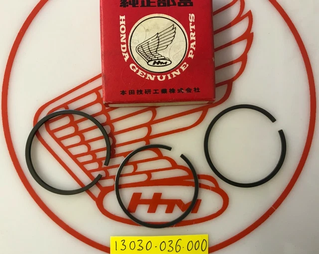HONDA GENUINE RINGS 13030036000 +050 Piston Rings Z50 Monkey C50 Cub