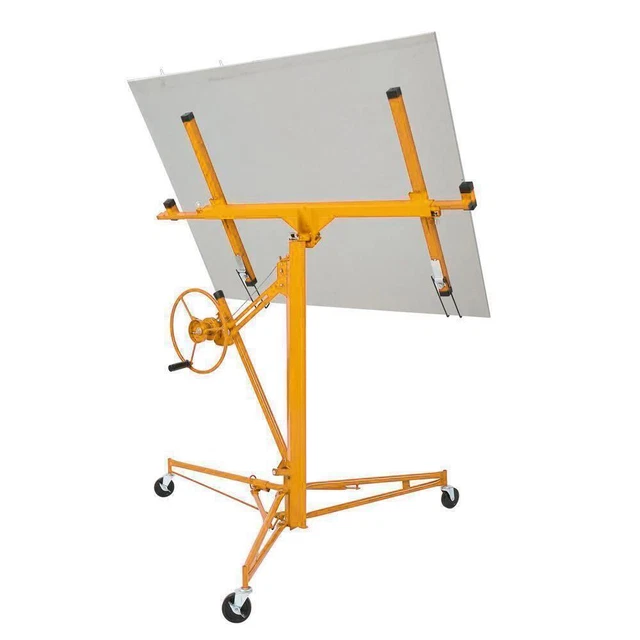 11Feet Drywall Lift Panel Hoist Sheetrock Plasterboard Jack Lifter Rolling Tool