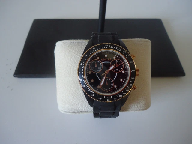 Montre agatha bracelet silicone clearance
