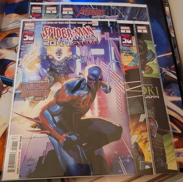 Spider-Man 2099: Exodus 1-4 (including Alpha & Omega) Bundle Lot 1st Appearances