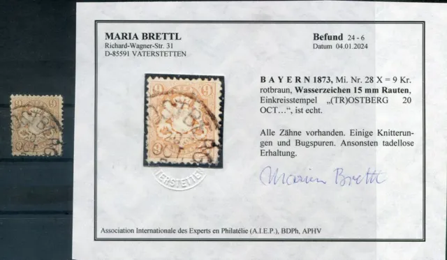 Bayern 28X schönes Stück gest.+gepr. Befund 600EUR (AA0945