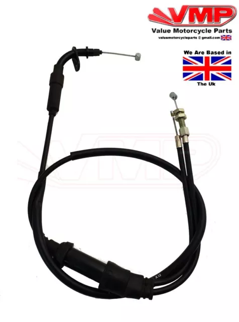 SUPERBYKE RMX125 & HYOSUNG RX,XRX 125 Throttle Cable TWIN Type