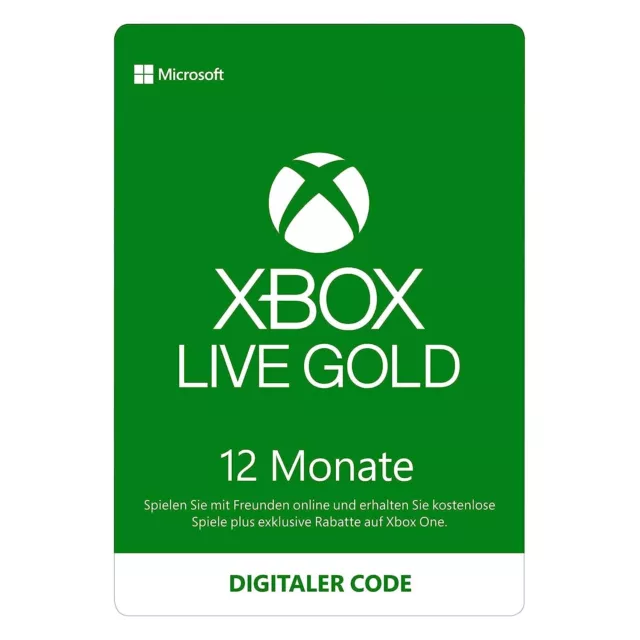 [VPN] Xbox Live Gold 12 Monate / Months | Key/Code