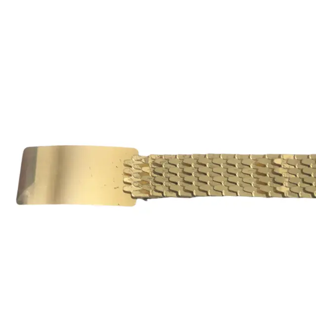 VINTAGE WOMEN'S BELT Gold Tone Metal Scale Stretch Belt $11.02 - PicClick