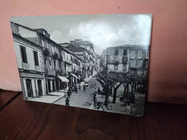 cartolina vibo valentia piazza  mercato 1953,animata