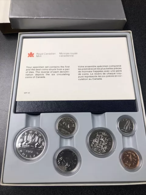 1982 CANADA ROYAL CANADIAN MINT 6 COIN Specimen Set