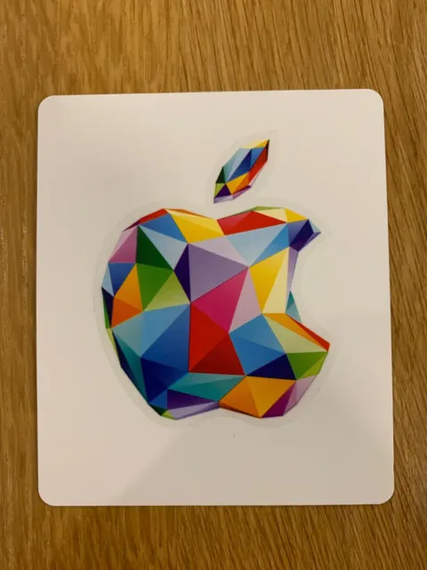 Original Apple Aufkleber von Apple Gift Card - bunt - ungeklebt - NEU !!!