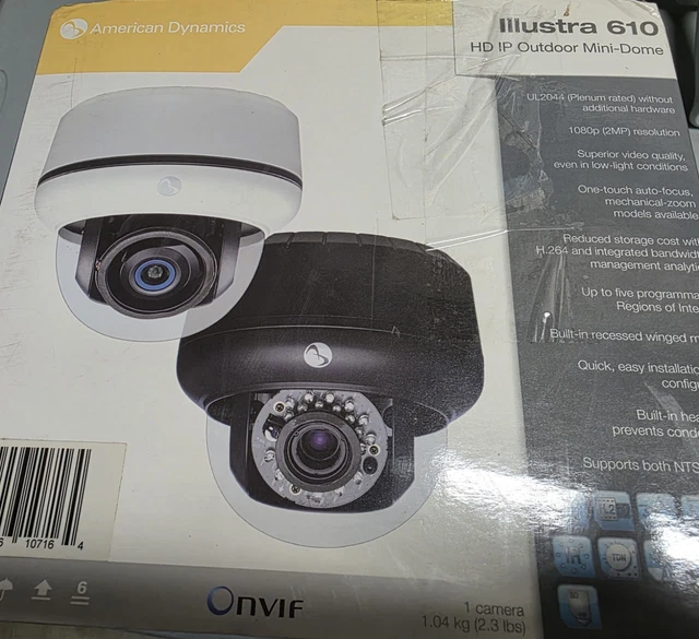 AMERICAN DYNAMICS ILLUSTRA ADCI610-D123 610 Series HD Outdoor