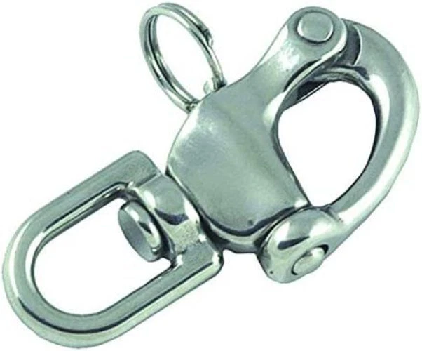 MarineNow Stainless Steel 316 Swivel Eye Bail Snap Shackle