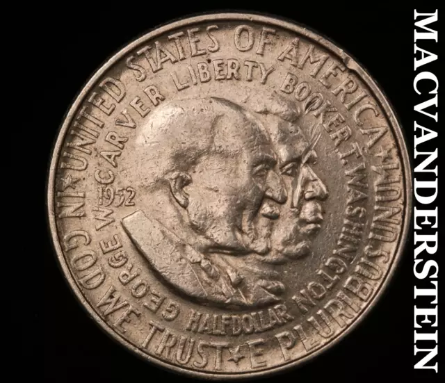 1952 Washington-Carver Commemorative Half Dollar - Scarce  Better Date  #V1774