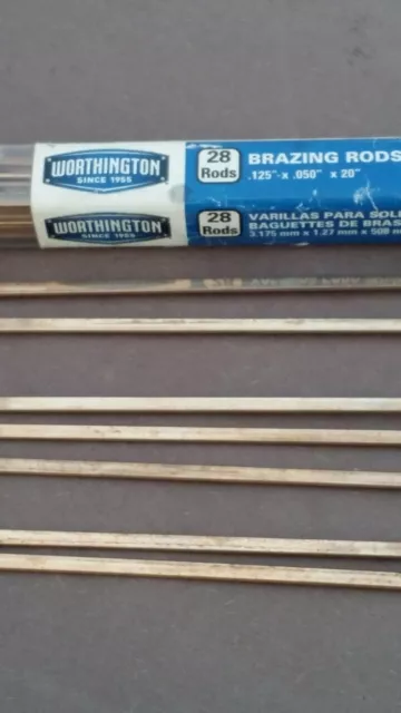 Brazing Rods Worthington Rod Are 6% Silver 86.75% Cu 7.25%P 6%Silver 4 Sticks