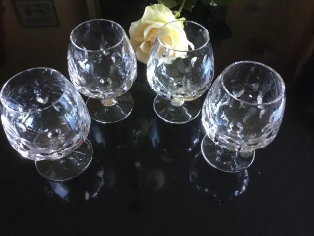 Spiegelau 4 X Cognac/ Brandy Gläser  Bleikristall   10,5 cm hoch neuwertig!