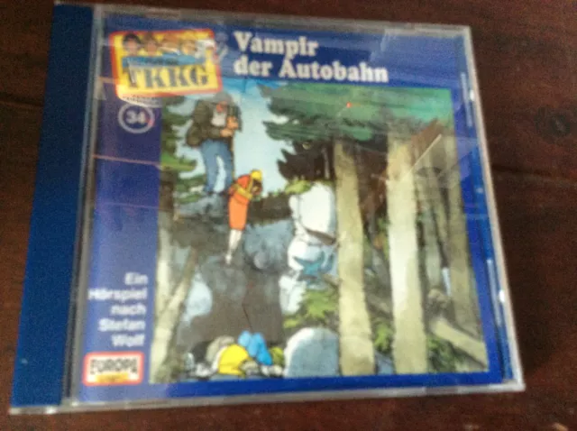 TKKG - Folge 34 - Vampir der Autobahn CD Album][EUROPA] Stefan Wolf