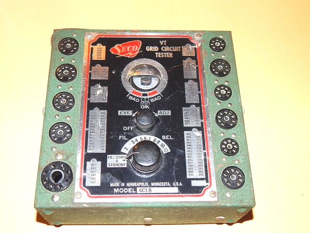 VINTAGE SECO MODEL GCT-8 VT Grid Circuit Tester $24.99 VINTAGE SECO MODEL GCT-8 VT Grid Circuit Tester $24.99