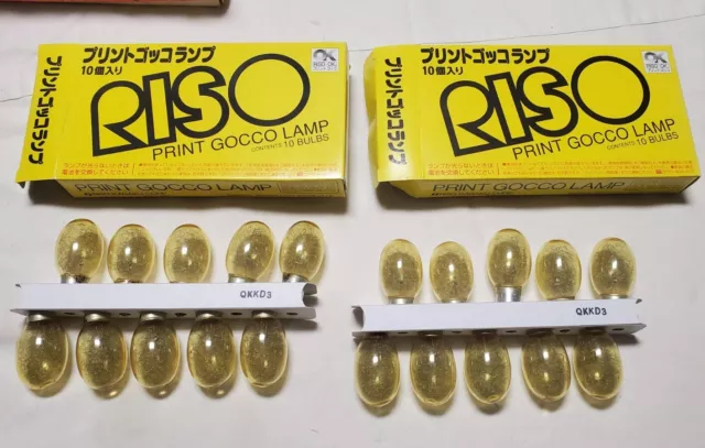 2 juegos de bombillas flash gocco con estampado de arroz caja de 10 bombillas 