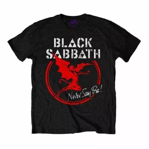 Black Sabbath Archangel Jamais Say Die Logo Vieilli T-Shirt