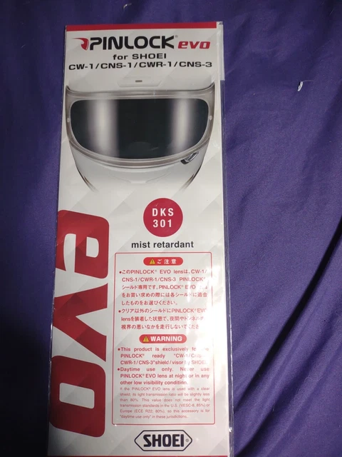 NEW Pinlock EVO Shield Visor SHOEI CW-1 CNS-1 CWR-1 motorcycle Helmet Faceshield