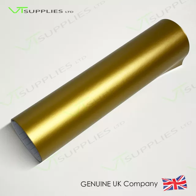 Matt Gold Vinyl Wrap Car Film (Air/Bubble Free Matte)  All Vehicle Sizes