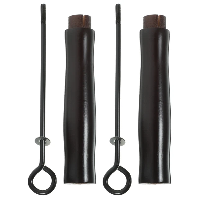 5 COUNT IRON Wooden Wok Handle Grill Pan Pot Handles Replacement £46.59 PicClick UK