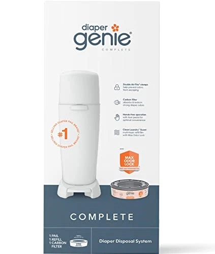 Playtex Diaper Genie Complete Pail with Built-In Odor Controlling Antimicrobial