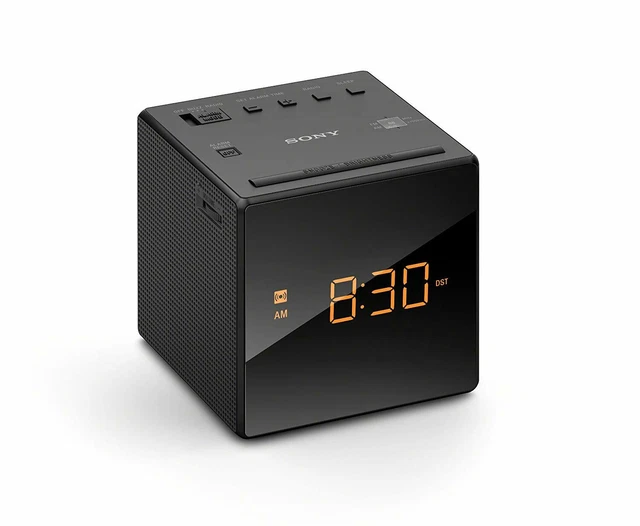 SONYICFC1DESKTOPALARMCLOCKAMFMRADIOBLACKNEW EUR 30,60