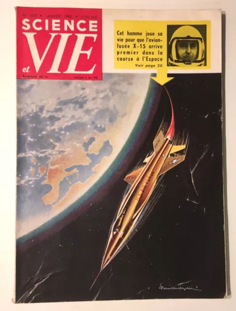 Revue Science Et Vie N° 508 Magazine Janvier 1960 Avion Fusee X15