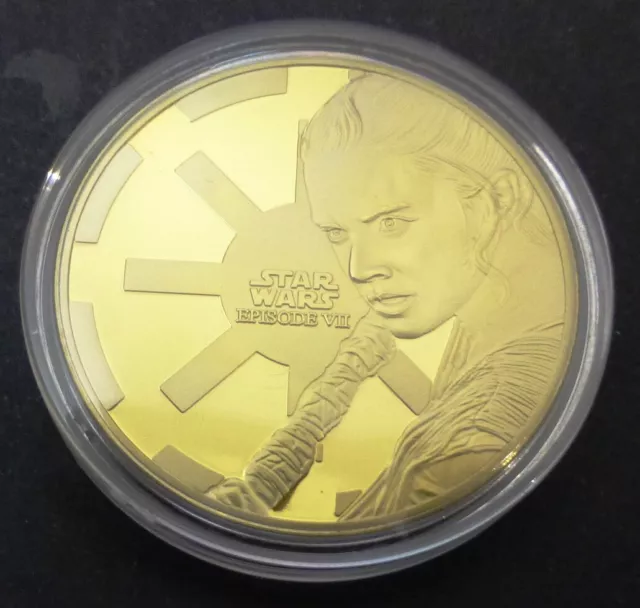 Star Wars - The Force Awakens - Gold Cladded Medallion