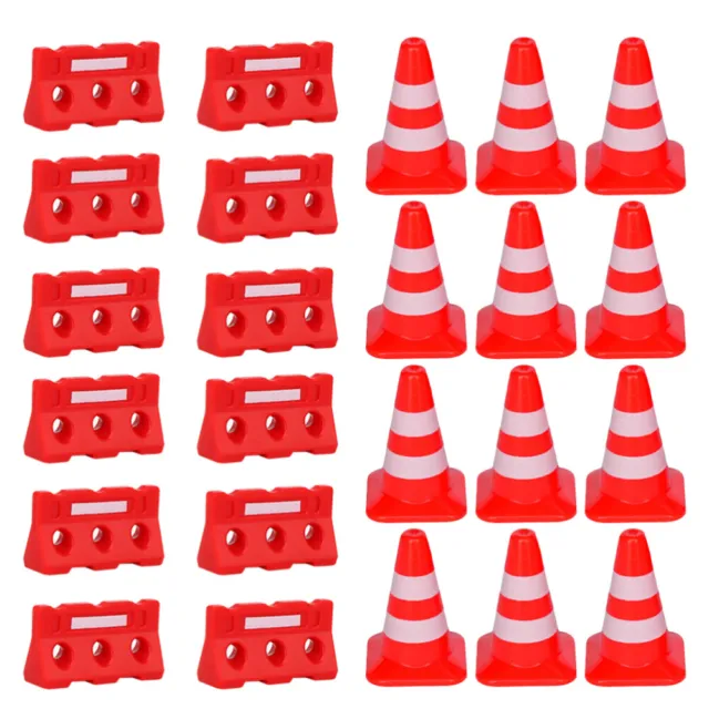 24 pz cartello stradale barricata ornamenti giocattolo per bambini cartello stradale bambino