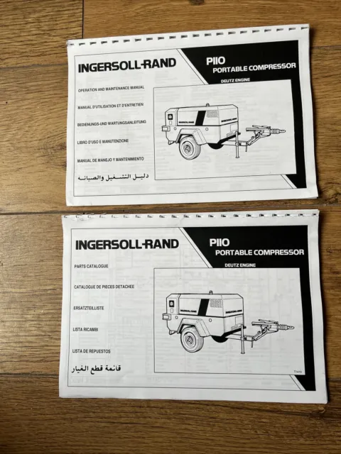 Ingersoll-Rand P110 manuale/catalogo compressore portatile