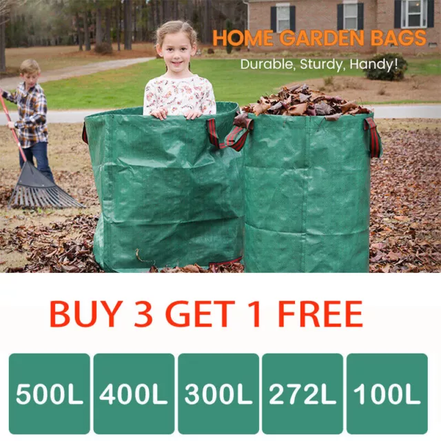 Garden Waste Bags Refuse Large Heavy Duty Sack Grass Leaves Rubbish Bag