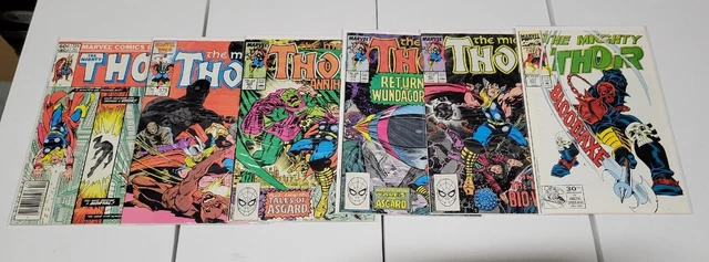 The Mighty Thor LOT #315 - 451 (12 TOTAL Marvel Comics) Very Nice Lot!!