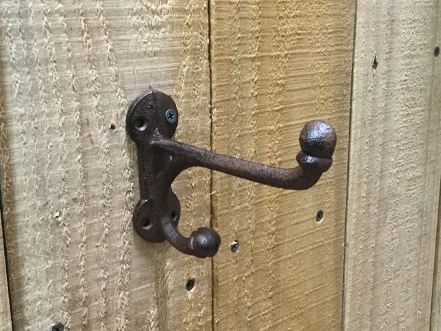 Rustic Cast Iron Small Harness Hook, Set Of 4.-FREE SHIPPING-(182-2039)