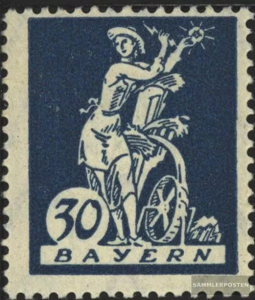 Bayern 182 postfrisch 1920 Abschiedsserie