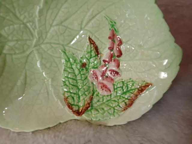 Vintage 1930s Carlton Ware Soap Dish Foxglove Australian Design Registered 3