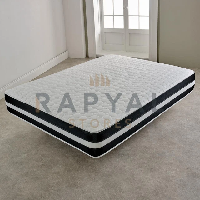 *NEW* Cool Blue Memory Foam Mattress Sprung 3ft Single 4ft6 Double 5ft King 6ft